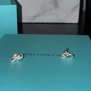 Tiffany and co infinity stud earrings
